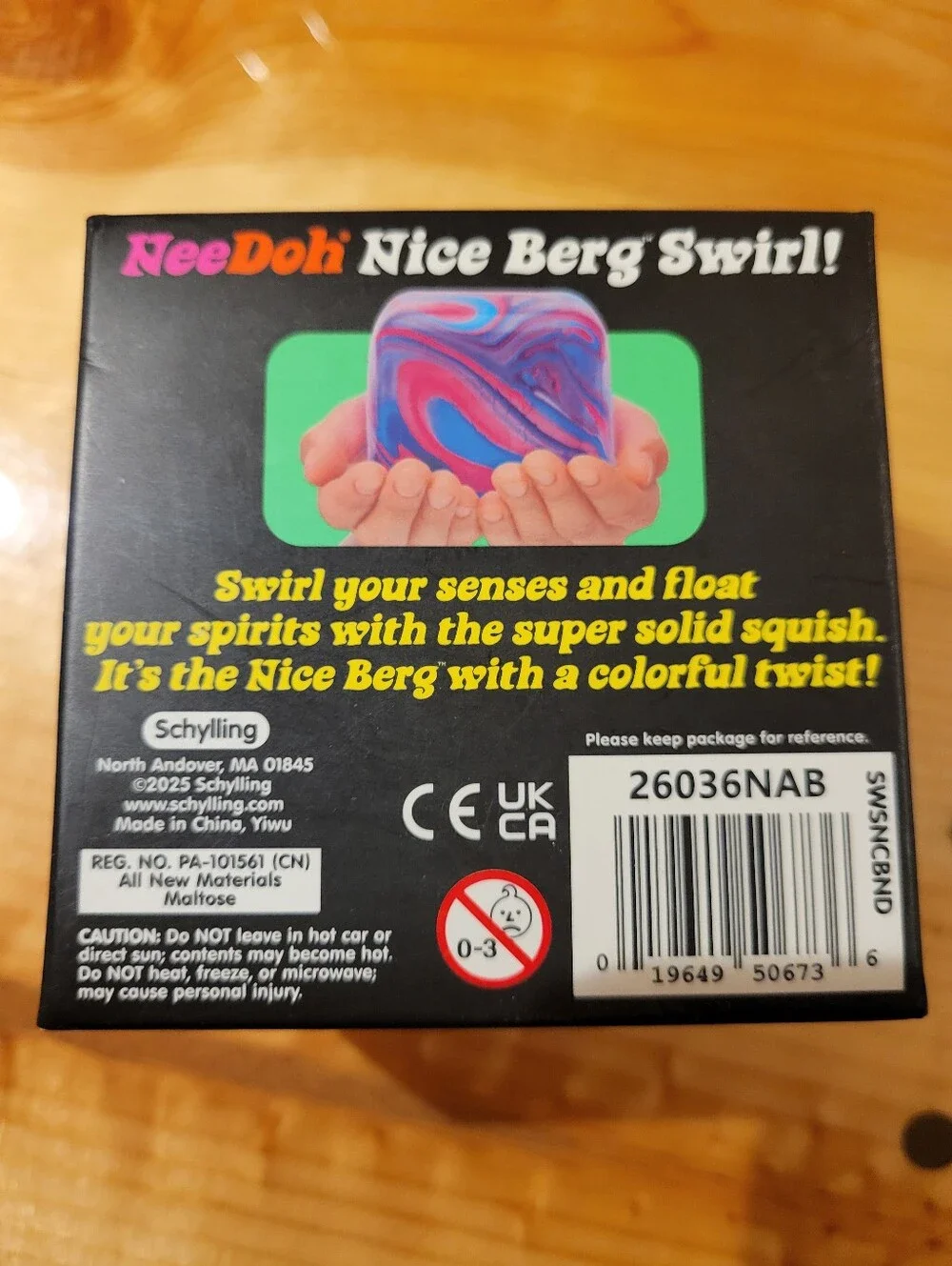 Schylling Needoh Nice Berg Swirl Pink Purple Blue Authentic